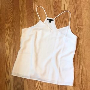 Lined White Dressy Tank
